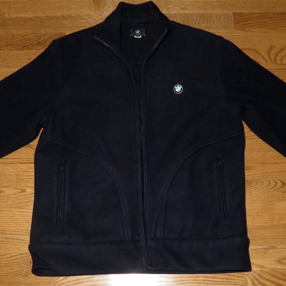 Bmw Motorrad Motorcycle Fleece Jacket Size Medium Dar… Gem